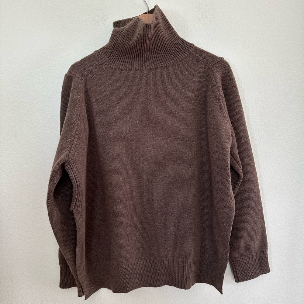 Brown Turtleneck Sweater